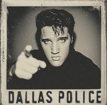 ERIC BRUMETTE - ELVIS IS IN DALLAS - Toile L - LIMITED, Antiek en Kunst