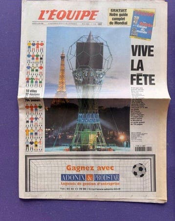 Wereldkampioenschap Voetbal - 1998 - Kranten, Nieuw