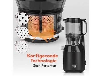 Lebenlang Slow Juicer - Sapcentrifuge - Koude, Verzenden, Nieuw