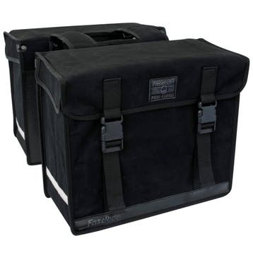 Fast Rider Canvas Fietstas Led 65,5 Liter Zwart, Verzenden, Nieuw