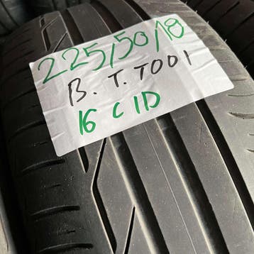2 x Bridgestone Turanza T001 225-50-18 Zomerbanden 4,5mm, Auto-onderdelen, Banden en Velgen, 18 inch, Gebruikt, Ophalen of Verzenden