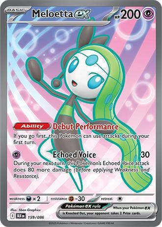 Meloetta ex (BLK 159), Hobby en Vrije tijd, Verzamelkaartspellen | Pokémon, Nieuw, Ophalen of Verzenden