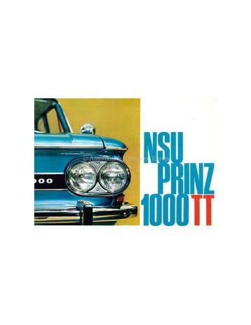 1966 NSU PRINZ 1000 TT BROCHURE NEDERLANDS, Nieuw, Author