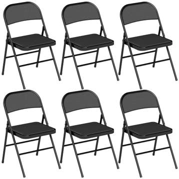 Set Van 2 Opklapstoelen, Draagbare Kantoorstoelen, Stalen Po, Verzenden, Nieuw