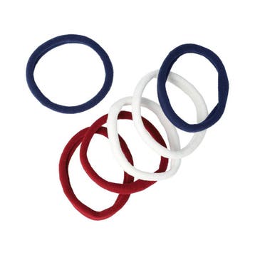 Haarelastieken Basic - Endless Armband - Rood Wit Blauw  -, Nieuw