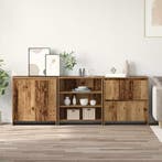 vidaXL Dressoir met lade 3 pcs Oudhout 70 x 41 x 75 cm, Verzenden, Nieuw, Overige houtsoorten, Minder dan 50 cm