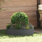 vidaXL Plantenring Zwart 80 x 80 x 20 cm Koudgewalst staal, Minder dan 30 cm, Verzenden, Nieuw, Metaal