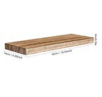 Zwevende houten wandplank 42 cm diep opbergrek, Verzenden, Nieuw