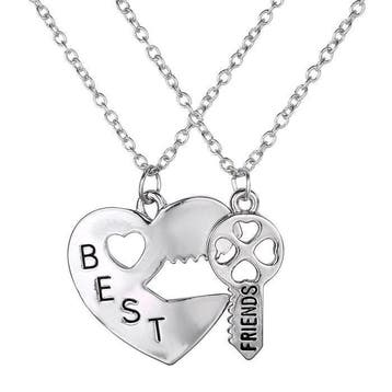 Fako Bijoux - Vriendschapsketting - Best Friends - Hart &, Verzenden, Nieuw