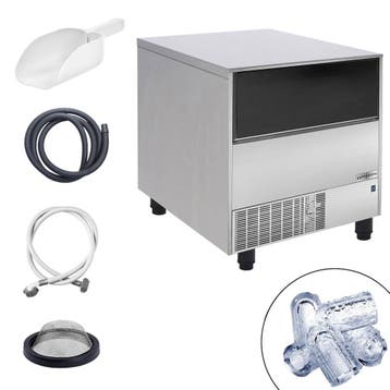 GGM Gastro | IJsblokjesmachine - holle cilinder - 114 kg/24, Verzenden