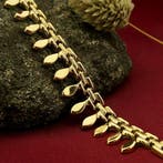 Gouden Cleopatra collier (Ketting), Sieraden, Tassen en Uiterlijk, Kettingen, Ophalen of Verzenden, Gebruikt, Overige kleuren
