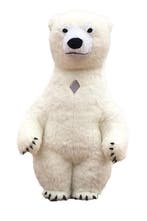 KIMU® Mega Opblaasbare Mascotte IJsbeer 3 Meter Kostuum Opbl, Ophalen of Verzenden, Nieuw, Carnaval, Kleding