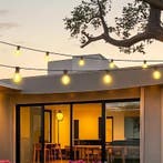 G40 LED Lichtslinger 30m – Warm Wit, IP65 Waterdicht, Huis en Inrichting, Lampen | Hanglampen, Verzenden, Nieuw