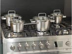 Sola - Pannenset - 4 kookpannen 18/10 edelstaal - Zilver (4, Huis en Inrichting, Keuken | Potten en Pannen, Verzenden, Zo goed als nieuw
