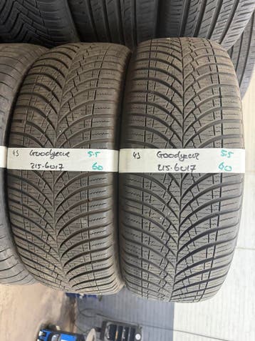 215-60-17 Goodyear ALL SEASON 5.5mm Incl Montage 215 60 17, Ophalen, 17 inch, All Season, Band(en)