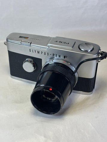 Olympus Pen F + microscoop adapter 1963 Halfkleinbeeldcamera, Nieuw