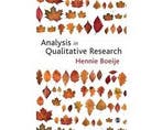 Analysis in Qualitative Research - Analysis in Qualitative, Boeken, Wetenschap, Ophalen of Verzenden, Nieuw