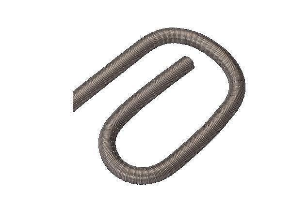 RVS uitlaatslang 30mm 2m, Auto-onderdelen, Airco en Verwarming, Nieuw, Ophalen of Verzenden