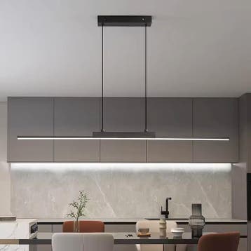 Verstelbare Moderne Hanglamp - Zwarte Balk Lamp Plafond LED, Huis en Inrichting, Lampen | Hanglampen, Verzenden, Nieuw, 75 cm of meer