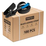100x FORTEX 1-delige spanband met ratel - 25mm - 250/500daN, Verzenden, Nieuw