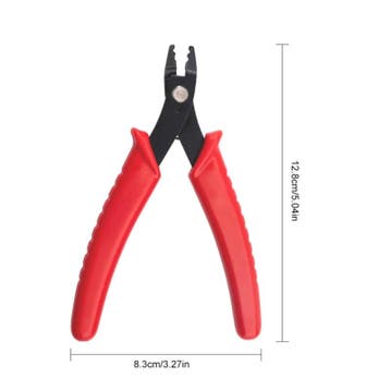 1 x Budget knijpkralentang 12,8 x 8,3 cm – rood, Ophalen of Verzenden, Nieuw, Kraal