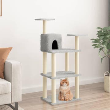 vidaXL Kattenkrabpaal met sisal krabpalen 118,5 cm, Dieren en Toebehoren, Katten-accessoires, Verzenden, Nieuw