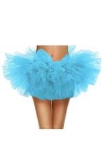 Korte Tutu Lichtblauw Tule Rokje XS S M Blauw Petticoat Rok, Ophalen of Verzenden, Nieuw, Carnaval