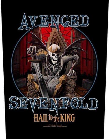 Avenged Sevenfold - Hail to the King - Backpatch off. merch., Ophalen of Verzenden, Nieuw, Kleding
