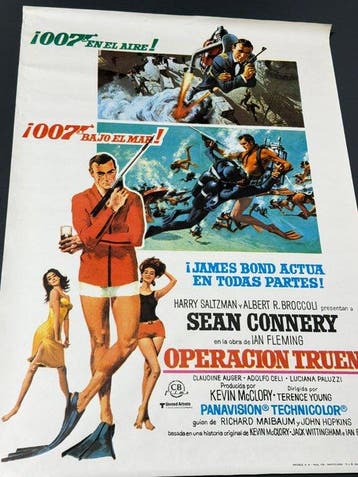 James Bond (007) - Thunderball - Sean Connery - Poster,, Nieuw