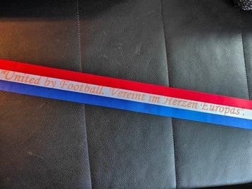 Voetbalsjerp oid sjerpen bedrukt 75 mm vlag met oranje, Ophalen of Verzenden, Nieuw