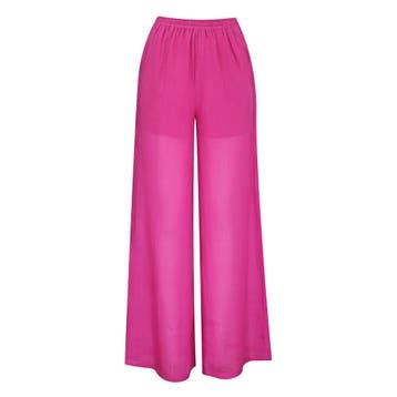 (nude) • linnen pantalon orchid • 34 (IT40), Kleding | Dames, Broeken en Pantalons, Verzenden, Nieuw, Roze, Maat 34 (XS) of kleiner