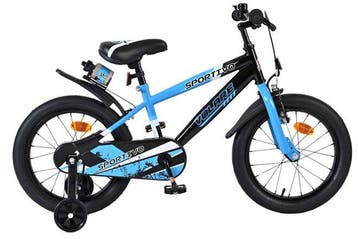 Volare Sportivo Kinderfiets - Jongens - 16 inch - Blauw Zwar, Overige merken, Zijwieltjes, 16 tot 20 inch, Nieuw