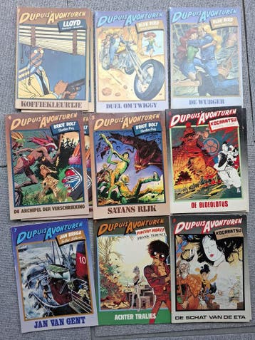 Collectie: Dupuis Avonturen - strips Blue bird, Brice Bolt, Complete serie of reeks, Gelezen