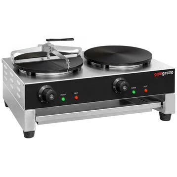 GGM Gastro | Crêpemaker - Dubbel - Analoog - 2x Ø 400mm |, Zakelijke goederen, Verzenden, Nieuw in verpakking