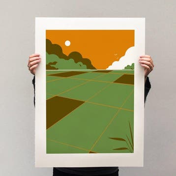 anders - Studio Kars en Boom - Dutchlandscape yellow - 2020s
