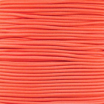3mm Elastisch Touw - Neon oranje - 50 meter op rol, Ophalen of Verzenden, Nieuw