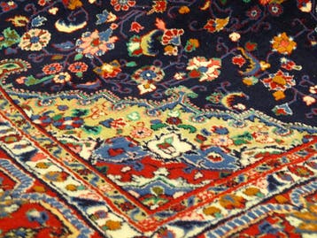 Perzisch tapijt - Sarouck - 313 x 216 cm - Handgeknoopt, Crème, 200 cm of meer, Ophalen of Verzenden, Zo goed als nieuw