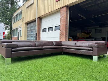 Hoekbank JORI Shiva bruin leer relax bankstel design JR3960, Design, Hoekbank, 300 cm of meer, Vierpersoons of meer