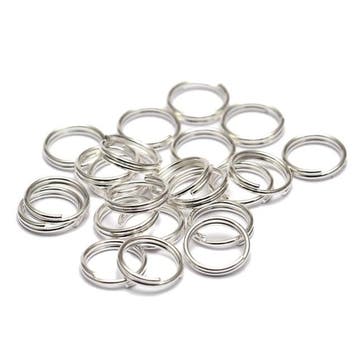 Sleutelring - 16mm - Platina - Per 10 stuks, Ophalen of Verzenden, Nieuw