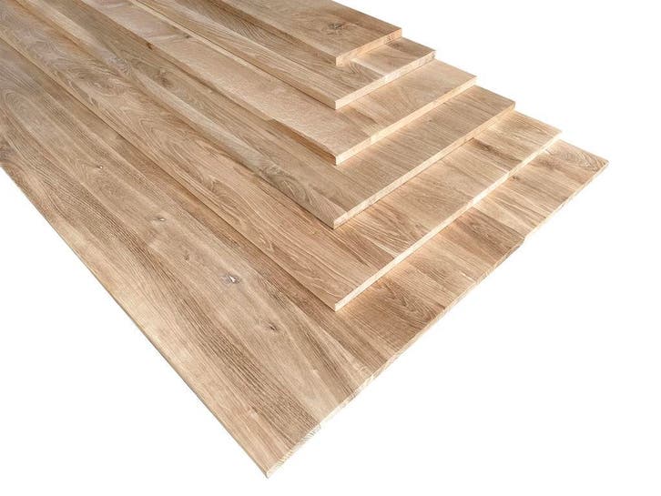 Eiken panelen - meubelpanelen - +150 maten - GIGA voorraad, Doe-het-zelf en Verbouw, Platen en Panelen, Nieuw, 20 tot 50 mm, Hout