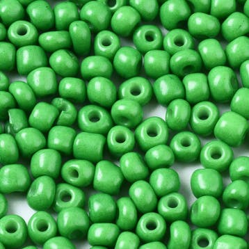 20 gram Glaskralen Rocailles 6/0 (4mm) Green (0 rocailles), Hobby en Vrije tijd, Kralen en Sieraden maken, Ophalen of Verzenden