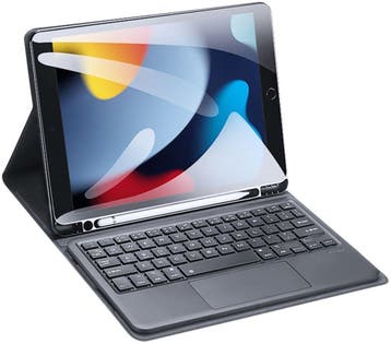 nieuwstaat Apple iPad 8 zwart 128GB 10.2 WiFi (4G) + hoes, Ophalen of Verzenden, Zo goed als nieuw
