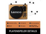 Lenco LS-570OK - Bluetooth Platenspeler - 4 Ingebouwde, Verzenden, Zo goed als nieuw