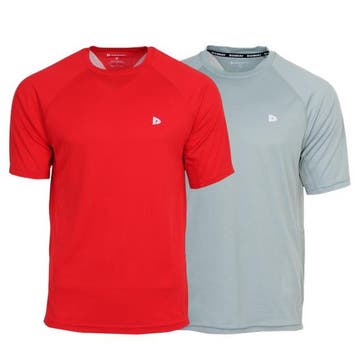 Donnay Donnay Heren - 2-Pack - Sport T-shirt André - Poppy, Kleding | Heren, Verzenden, Nieuw