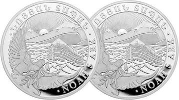 2 x 1/2 Ounce - Zilver .999 - Noahs Arch 2026 - 31,1 gram -