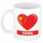 I love China mok / beker 300 ml - China versiering, Ophalen of Verzenden, Nieuw