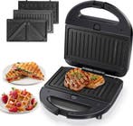 Tosti apparaat - Tosti ijzer - Contactgrill - Wafelijzer - 7, Witgoed en Apparatuur, Contactgrills, Verzenden, Zo goed als nieuw