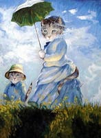Kat met parasol, Verzenden, Nieuw