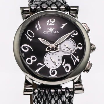Optima - Swiss Made Watch - OSL245-SL-3 - Grey Strap -, Nieuw
