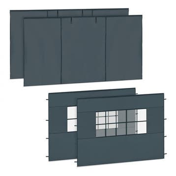 2dekans | VonRoc Zijwanden Set 3x4,5m voor Premium Partytent, Ophalen of Verzenden, Zo goed als nieuw